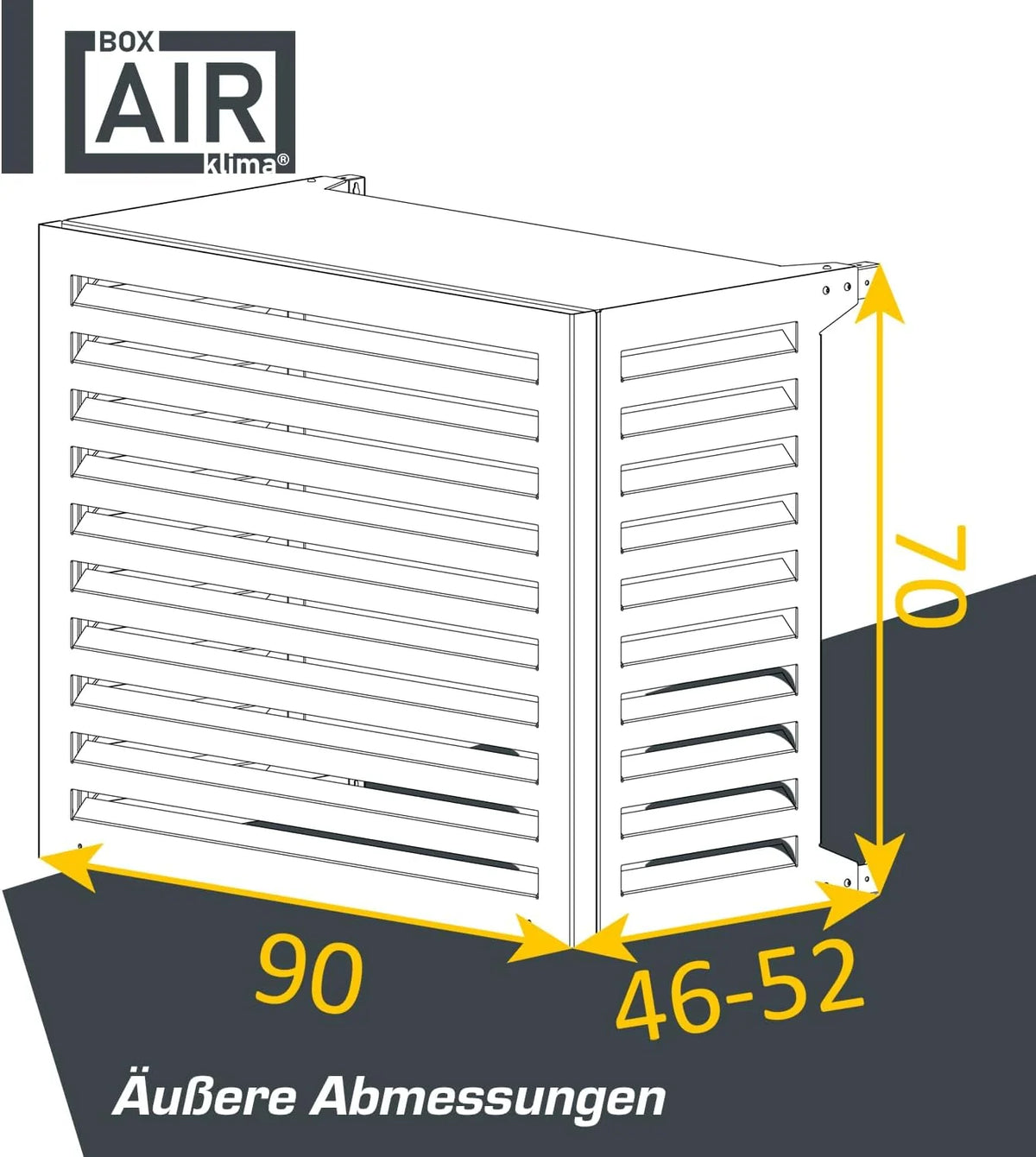Cubierta protectora insonorizada para unidad exterior de aire acondicionado y bomba de calor (modelo 2026) – Rejilla protectora para bomba de calor – Cubierta para unidad exterior de aire acondicionado – Para aires acondicionados y bombas de calor –