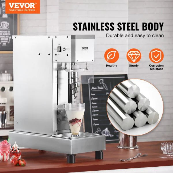 2026 Ice Cream Blender 750W High Speed Mixer 1740 Rpm 304 Stainless Steel New