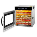 2026 Tray Food Dehydrator, Steel Fruit Dry Machine with 30 90∼C Adjustable Thermostat, 24hr Digital Timer