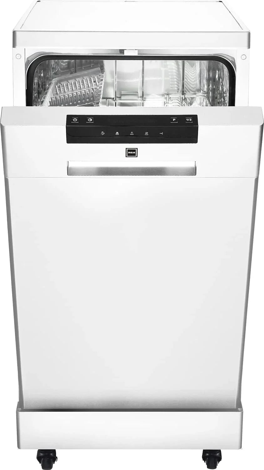 2026 Portable Dishwasher, 18in Wide, 8 Place Settings Capacity, White