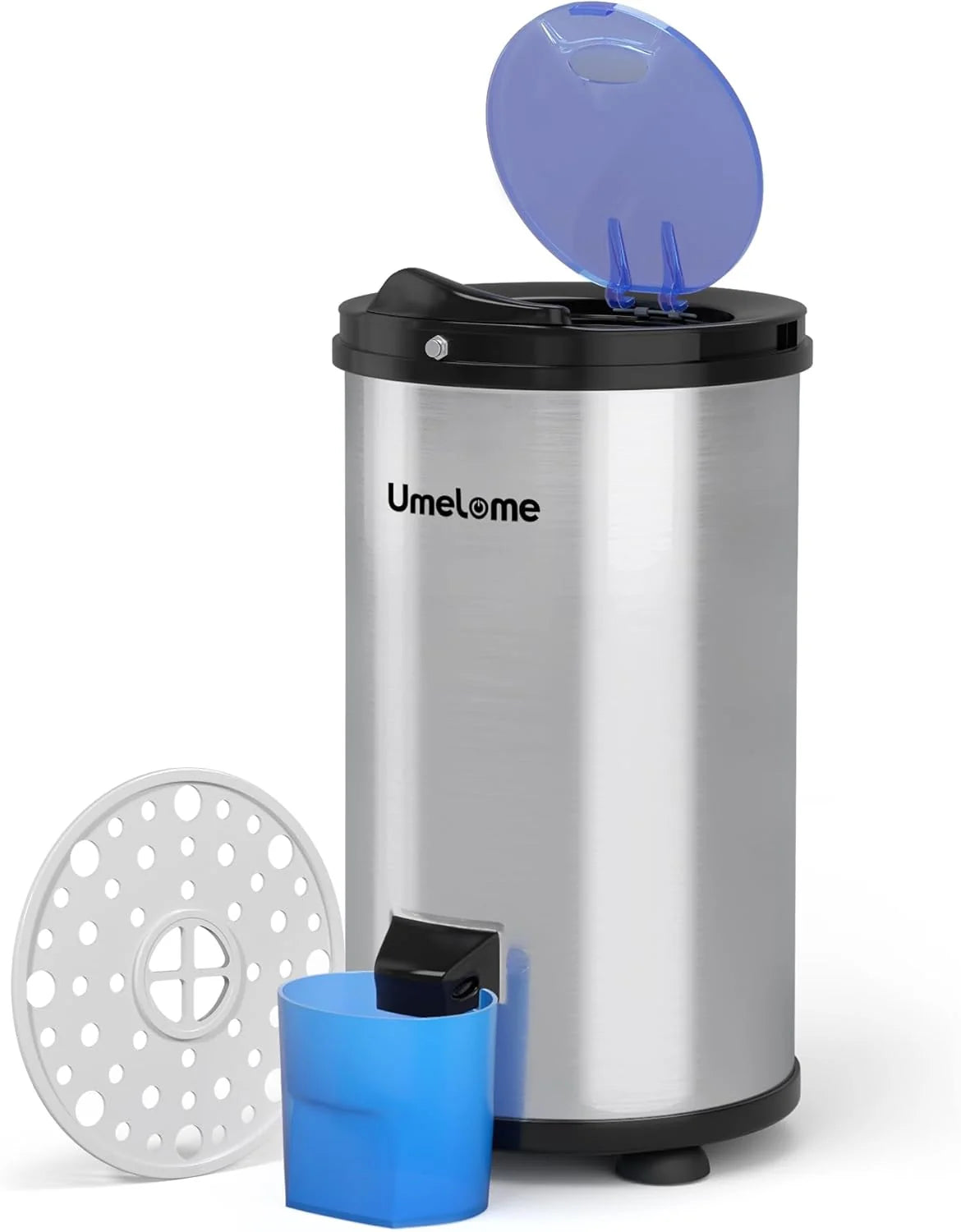 Secadora centrífuga Umelome 2026 de 3200 rpm, 4 kg, de bajo consumo energético, clase energética A+++, color plata [Clase energética A+++]