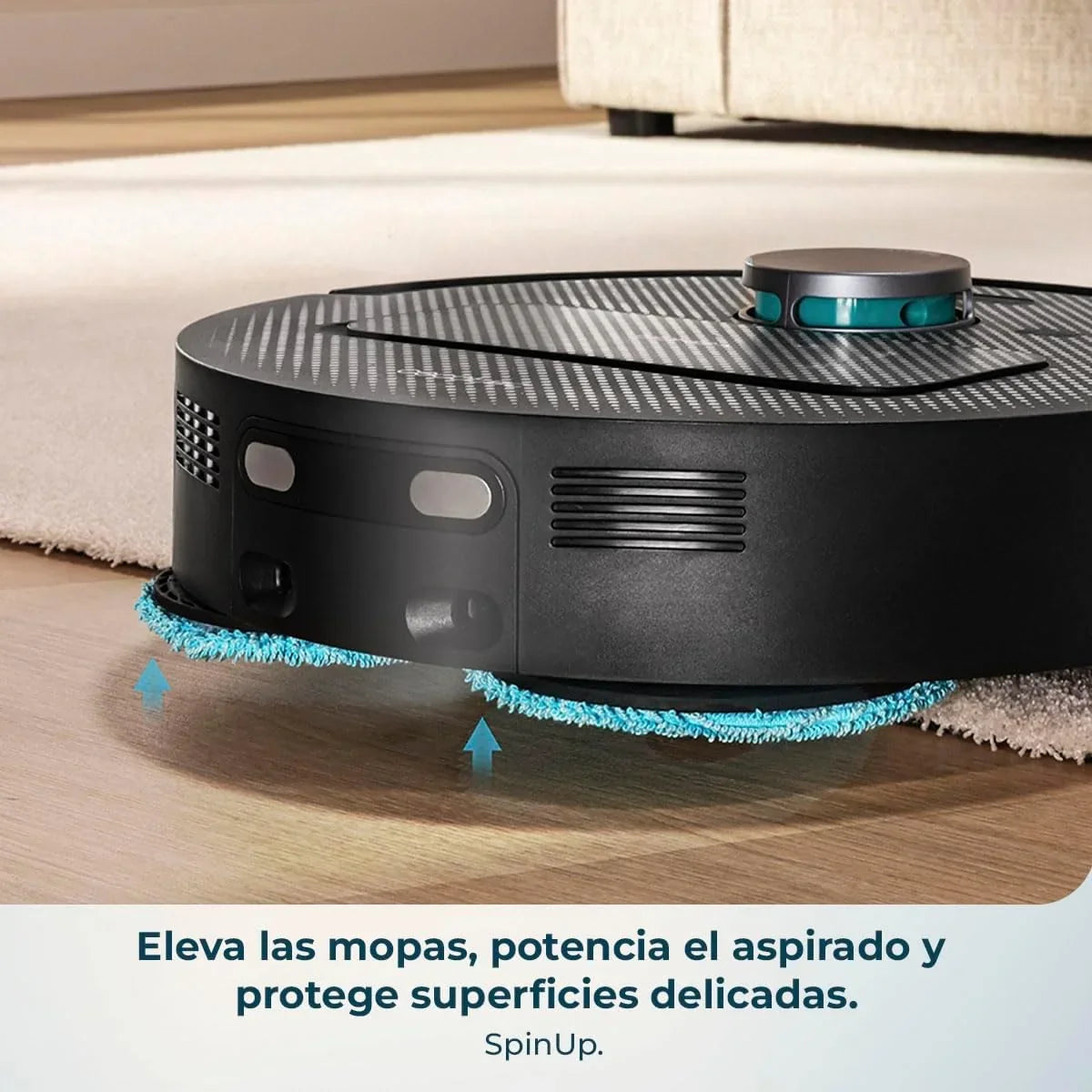 2026 Cecotec Robot Aspirador y Friegasuelos con Base de Autovaciado y App Conga X50 X – Treme. Navegación Láser, Mapeo Interactivo, 15000Pa, Autonomía 240mins, Mopas Elevables, Base con 3 Depósitos