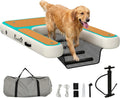 Rampa inflable para perros PawHut 2026, rampa para perros para piscinas, 151 x 102 cm, bote portátil para perros con superficie antideslizante de EVA, escalera flotante para perros grandes de hasta 100 kg, escalera de natación para piscinas, botes y