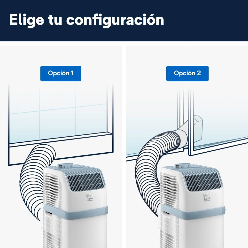 2026 Pinguino Compact PAC ES72 YOUNG Aire Acondicionado Portátil 8.300 BTU/h, 2,1 kW, hasta 60m³, Función Deshumidificador y Ventilación, Temporizador 24 Horas