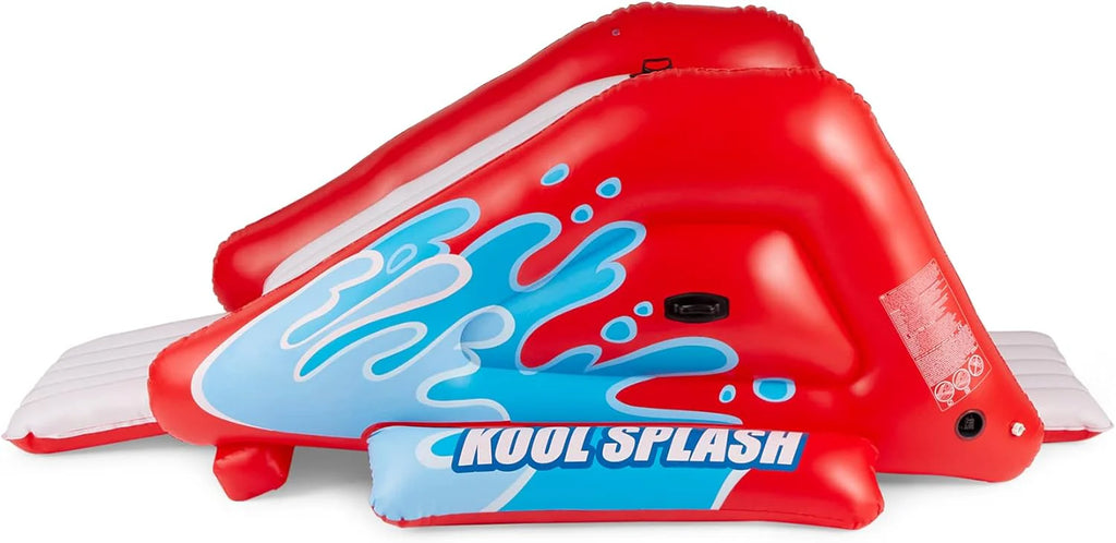 2026 Inflatable Water Slide Swimming Pool Play Center with Built in Sprayers for Kids and Adults, Ages 6 and Up, Blue