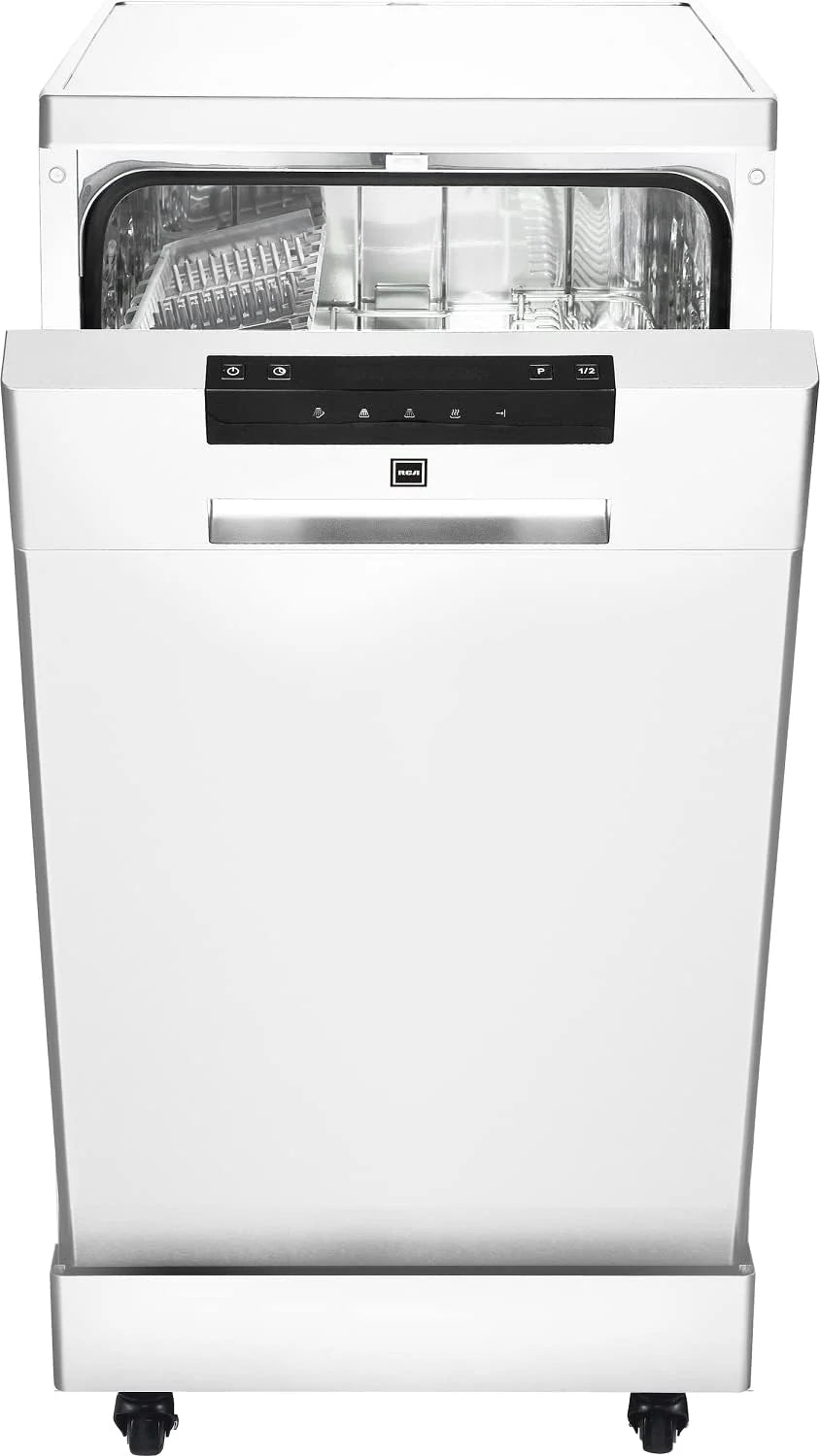 2026 Portable Dishwasher, 18in Wide, 8 Place Settings Capacity, White