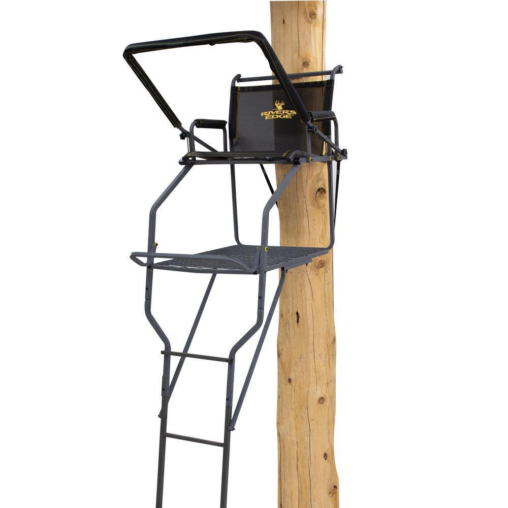 2026 Jumbo Jack Ladder Stand – Adjustable Shooting Rail, Large Platform, Mesh Seat