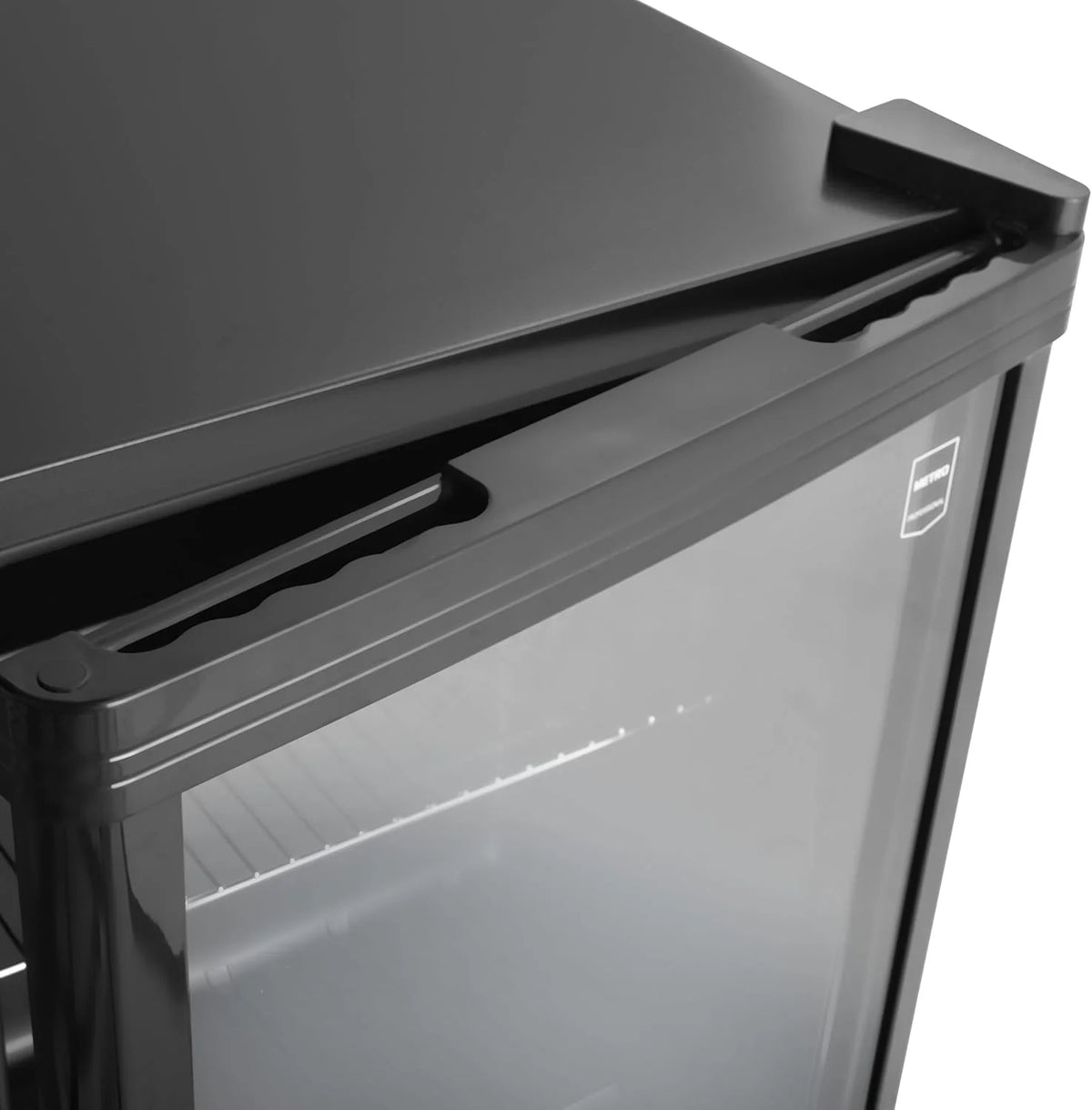 Mininevera profesional METRO GPC1046 2026, acero inoxidable/cristal, 43 x 48 x 51,5 cm, 46 L, negra