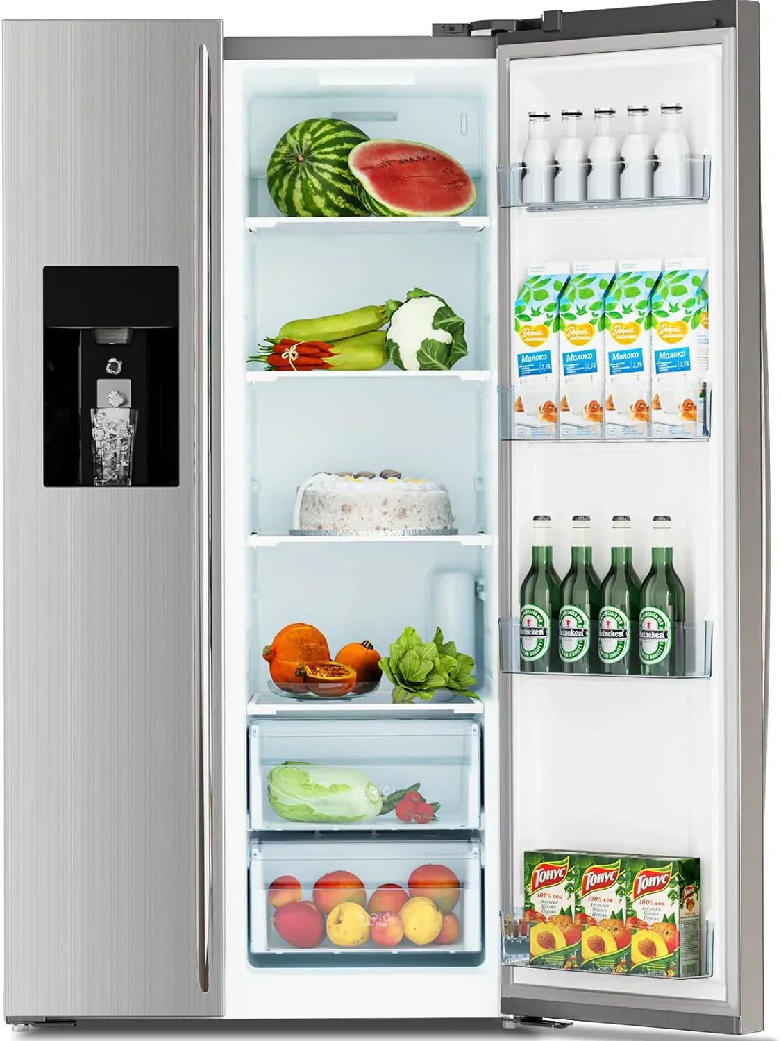 2026 36" Side By Side 20.01 Cu. ft. Built-in Refrigerator with Freezer & Ice Maker Included