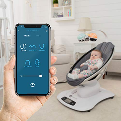 2026 4moms® mamaRoo 4 Multi-MotionTM Baby Swing, Bluetooth Baby Rocker with 5 Unique Motions