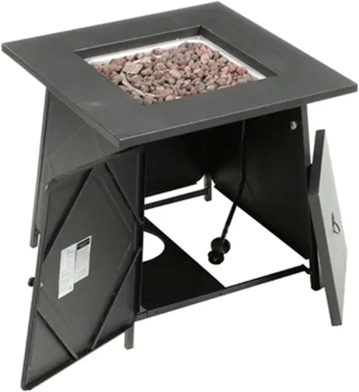 2026 Four Seasons Patio Dual Heat 50,000 BTU Square Gas Fire Pit