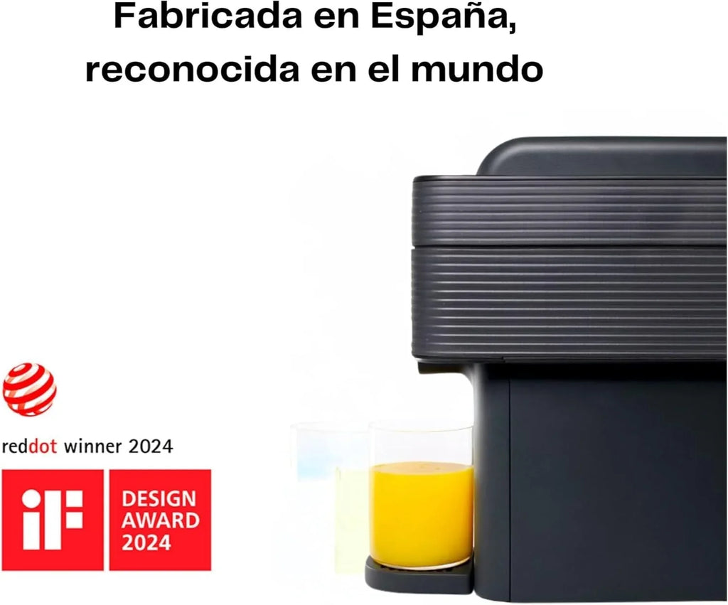 2026 One exprimidor de naranjas electrico automatico | Tu zumo listo en menos de un minuto con solo pulsar un botón – orange juicer machine hecha en España | Más Rápida. Más Limpia. Mejor (NEGRO)