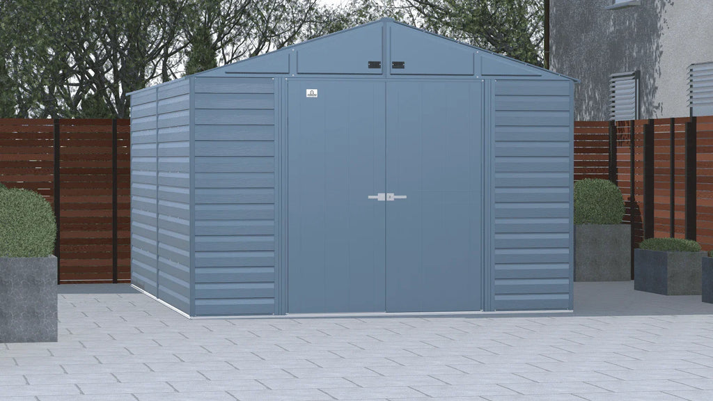 2026 Arrow Select Steel Storage Shed, 10x14, Blue Grey