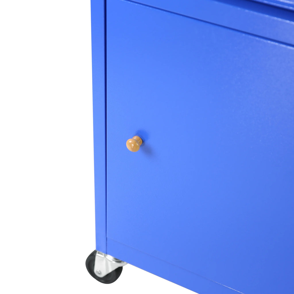 2026 DUOSONG 5-Drawer Rolling Tool Chest, High Capacity Tool Storage Cabinet W/Lockable Wheels, Adjustable Shelf & Anti-Slip Liner, Detachable Tool Box Organizer, Rolling Tool Cabinet Blue Steel Tools &