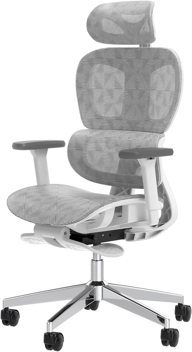 2026 3D Ergonomic Office Chair - High Back Mesh Desk Chair with 3D Adjustable Armrests, Wheels, for Home and Office