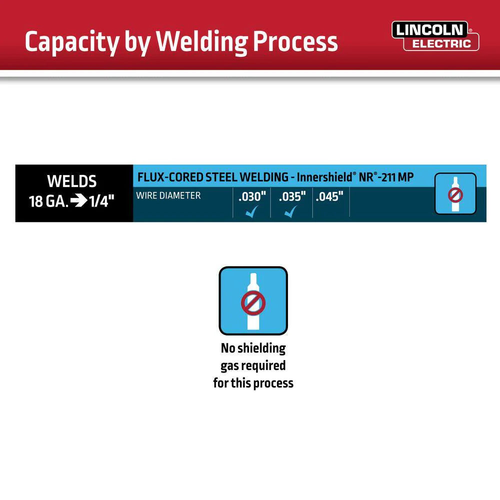 2026 Lincoln Electric WELD-PAK 90i FC Flux-Cored Wire Feeder Welder (No Gas) K5255-1