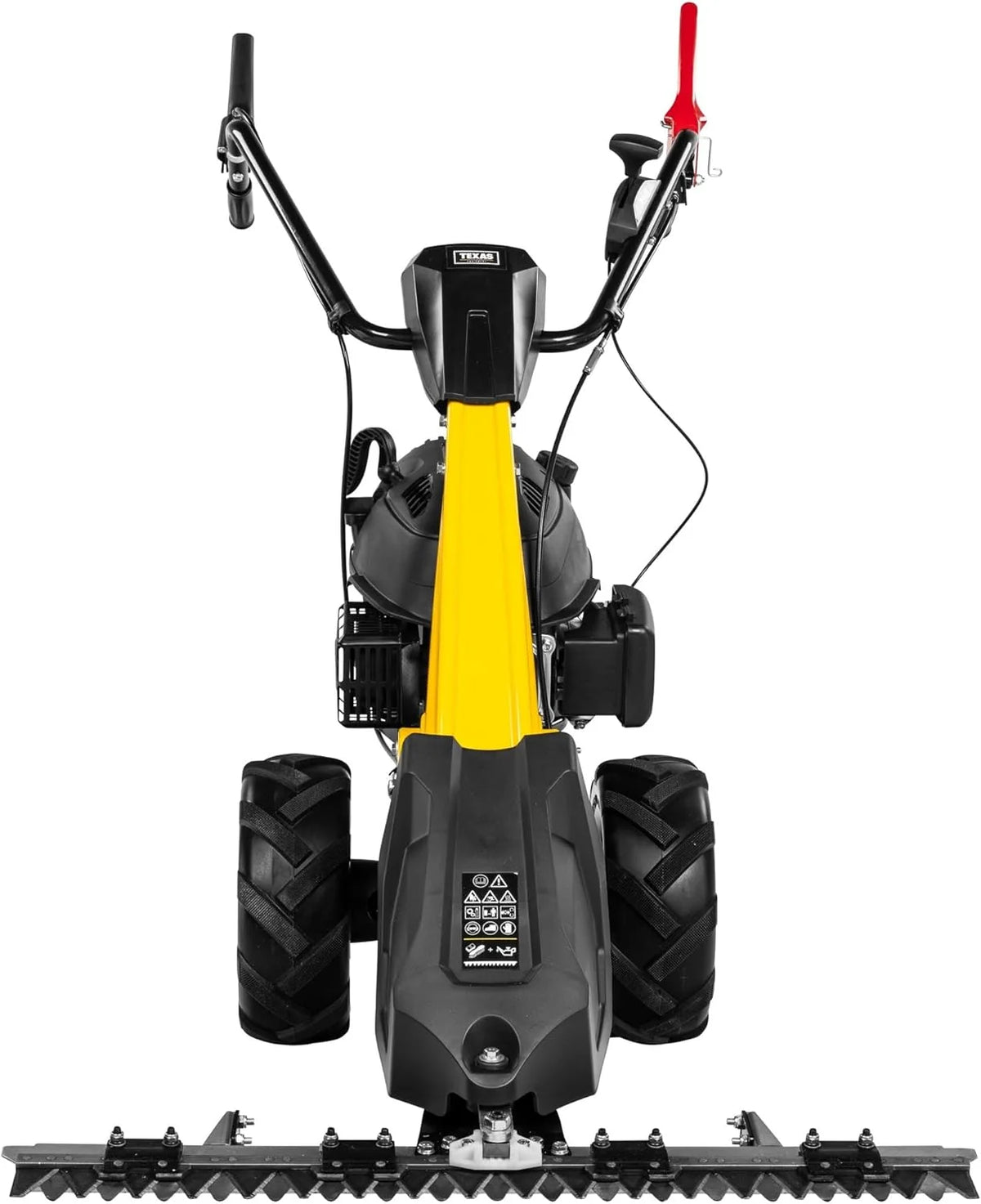 Cortacésped de barra de cuchillas a gasolina TEXAS Professional CB8750 2026, 196 cc, para praderas, césped alto y con autopropulsión | 5,7 CV | 4200 vatios | Ancho de corte: 870 mm | Motor de 4 tiempos | Apto para uso comercial