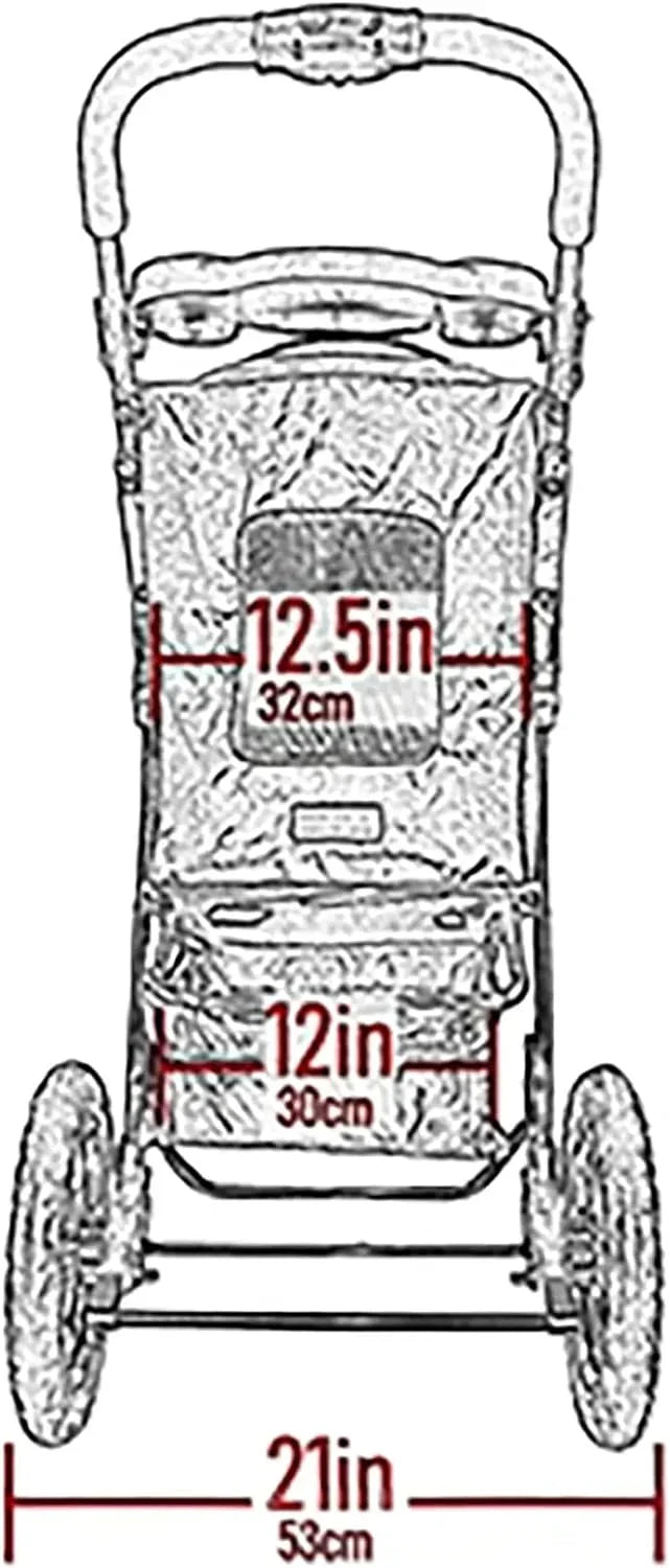 2026 Pet Gear No-Zip AT3 Pet Stroller for Cats/Dogs, Zipperless Entry, Easy One-Hand Fold, Jogging Tires, Removable Liner, Cup Holder + Storage Basket, 1 Model, 2 Colors