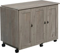 2026 Craft Cart Storage Cabinet, Rolling Sewing Table with Expandable Top, Mystic Oak