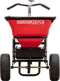 2026 Walk Behind Push Spreader, 100LB Capacity, for Salt, Ice & Snow Melt, Included Grate & Cover with Enclosed Gearbox for Protection