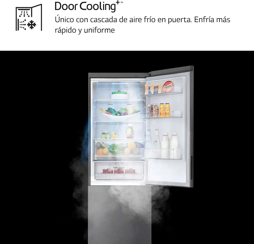 2026 GBP61DSXGC – Frigorífico Combi No Frost, Congelador, Compresor Smart Inverter, Color Inox Antihuellas, 186 cm, 341 l