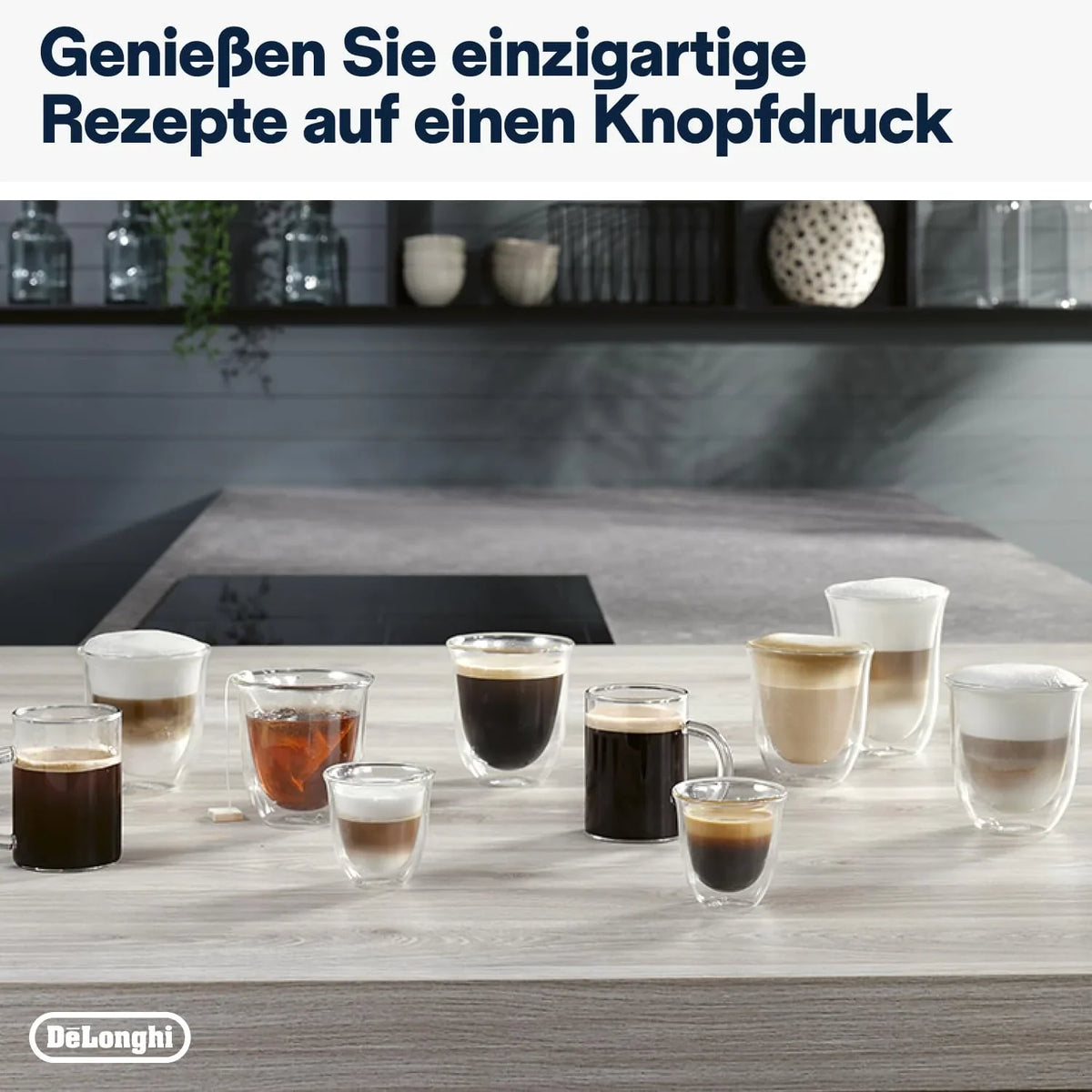 Cafetera automática De'Longhi Magnifica Evo ECAM 292.81.B (modelo 2026) con sistema de leche LatteCrema, 7 botones de selección directa para capuchino, espresso y otras especialidades de café, función para 2 tazas, color negro.