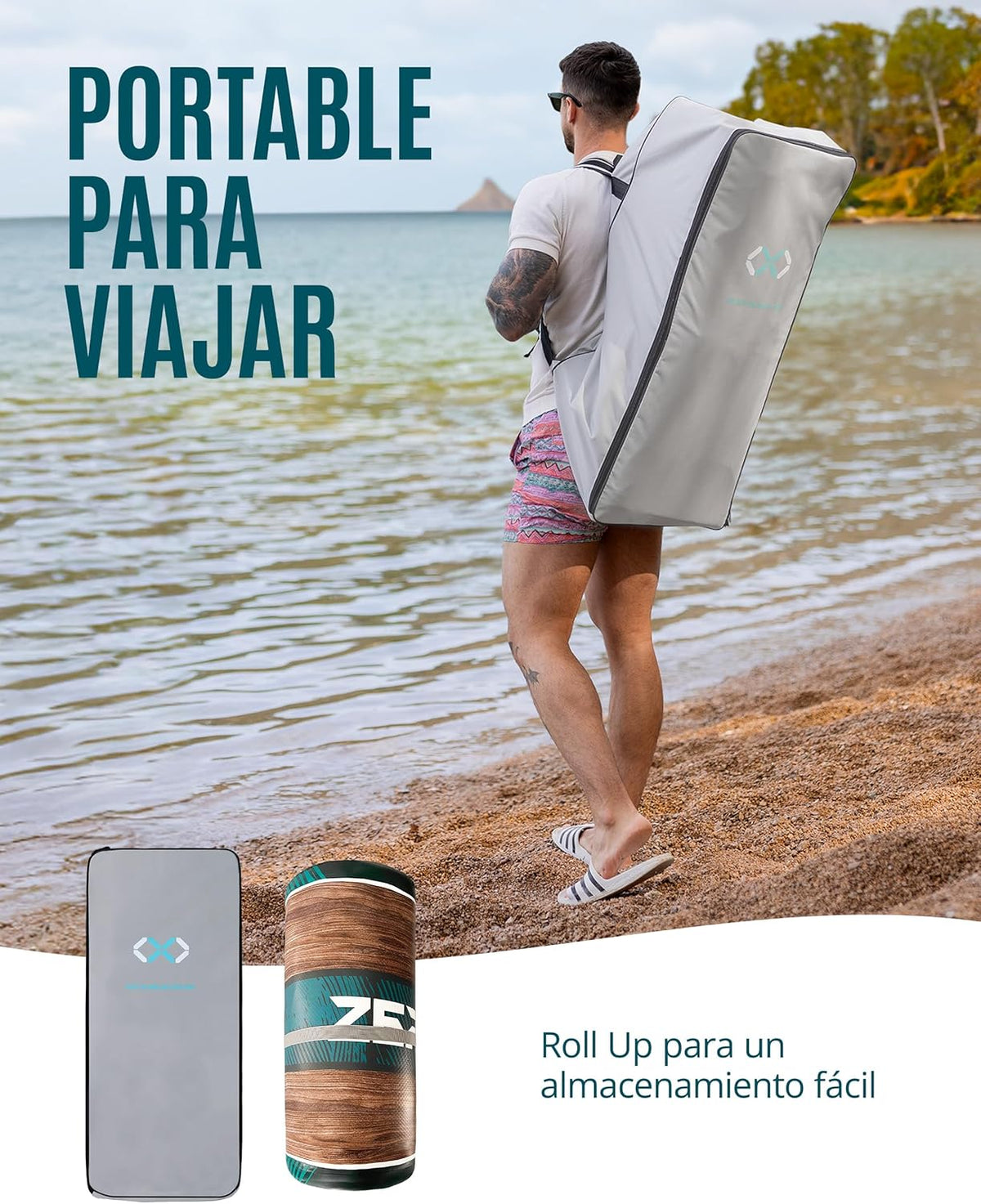 2026 ZLX Tabla de Surf de Remo con Asiento de 320 cm, Inflable, para Adultos, Apta para Principiantes, Amplia y Estable, Antideslizante