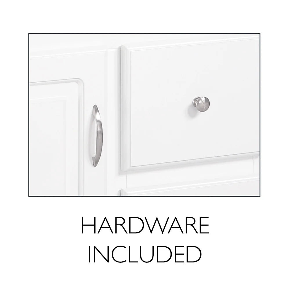 2026 Design House Concord Wood 2-Door Bath Wall Mount Storage Cabinet (21 x 7 x 30), White