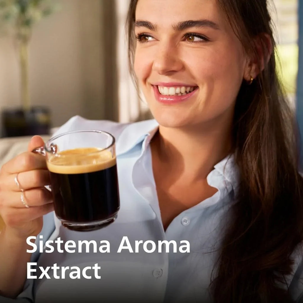 2026 Serie 2200 Cafetera Espresso Automática – 2 Cafés, Pantalla Táctil, Espumador de Leche Clásico, Molinillo Cerámico, Negro Mate (EP2220/10)