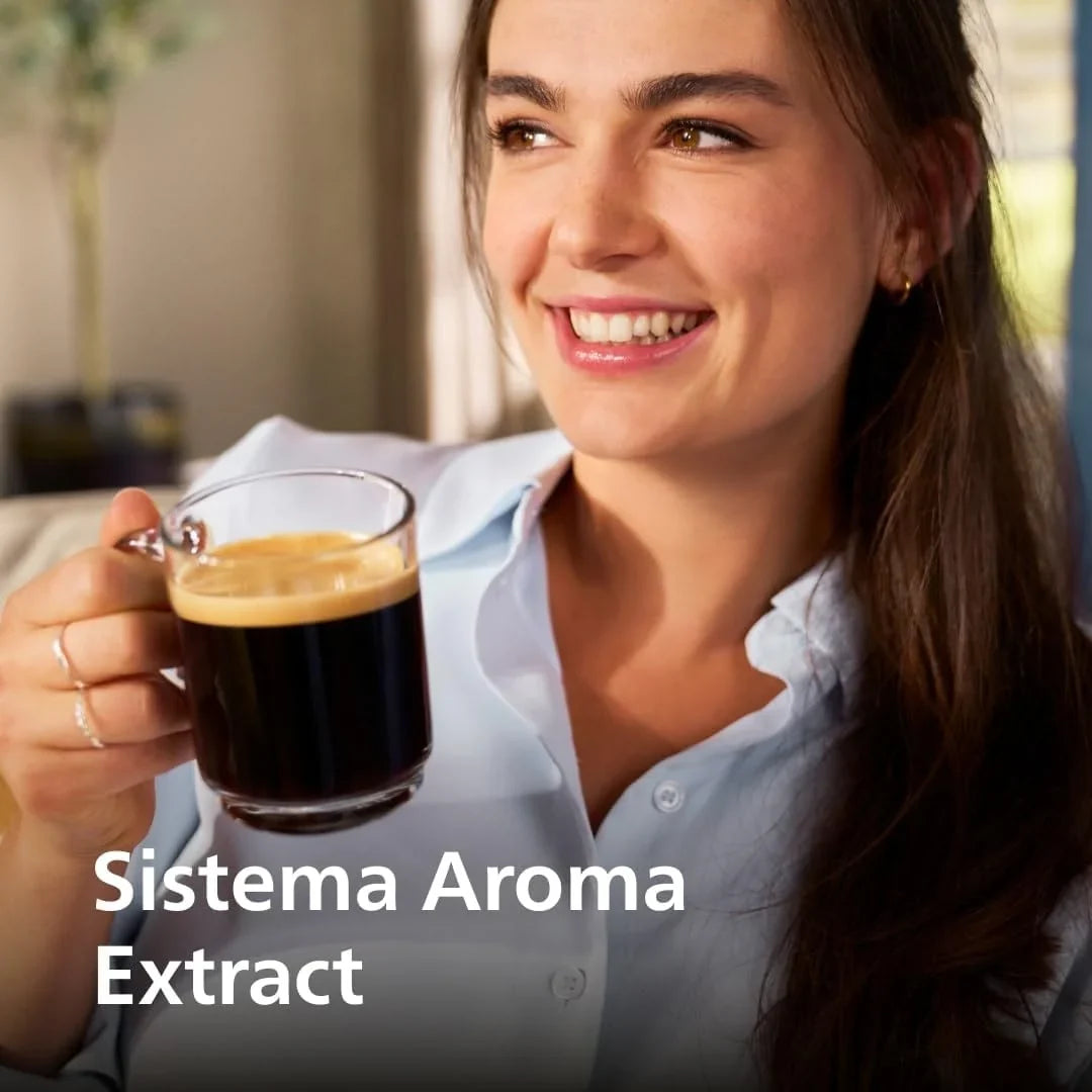 2026 Serie 2200 Cafetera Espresso Automática – 2 Cafés, Pantalla Táctil, Espumador de Leche Clásico, Molinillo Cerámico, Negro Mate (EP2220/10)