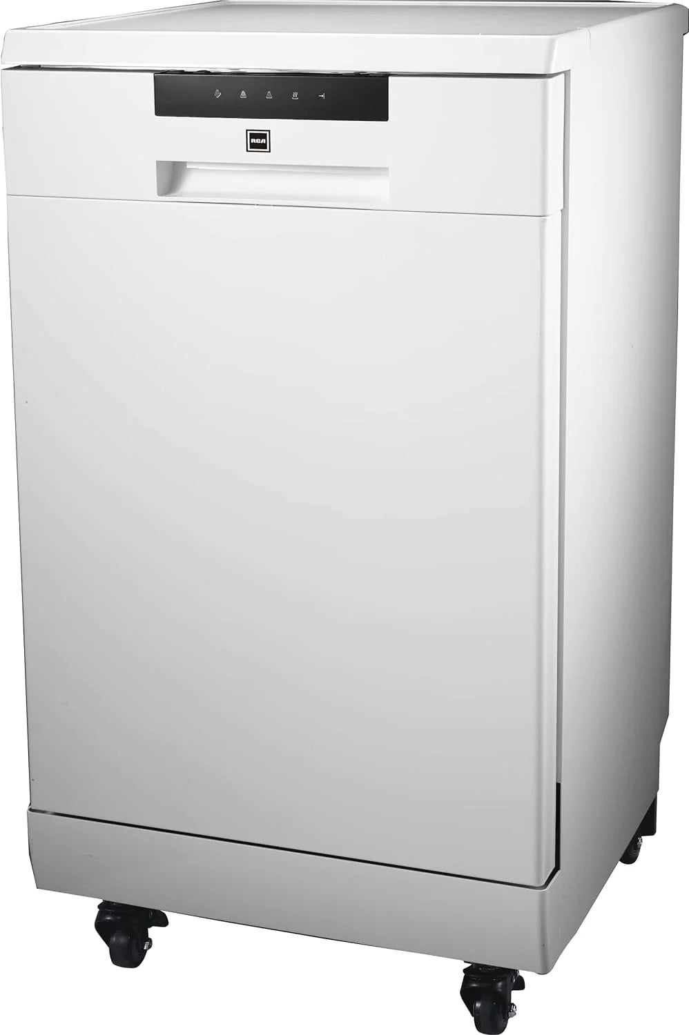 2026 Portable Dishwasher, 18in Wide, 8 Place Settings Capacity, White