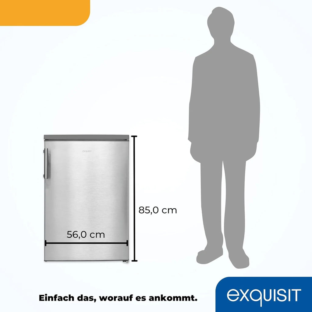 Refrigerador Exquisit 2026 con compartimento congelador, 120 litros, congelador de 4 estrellas, refrigerador independiente, KS516 – 4 – H – 010D Blanco