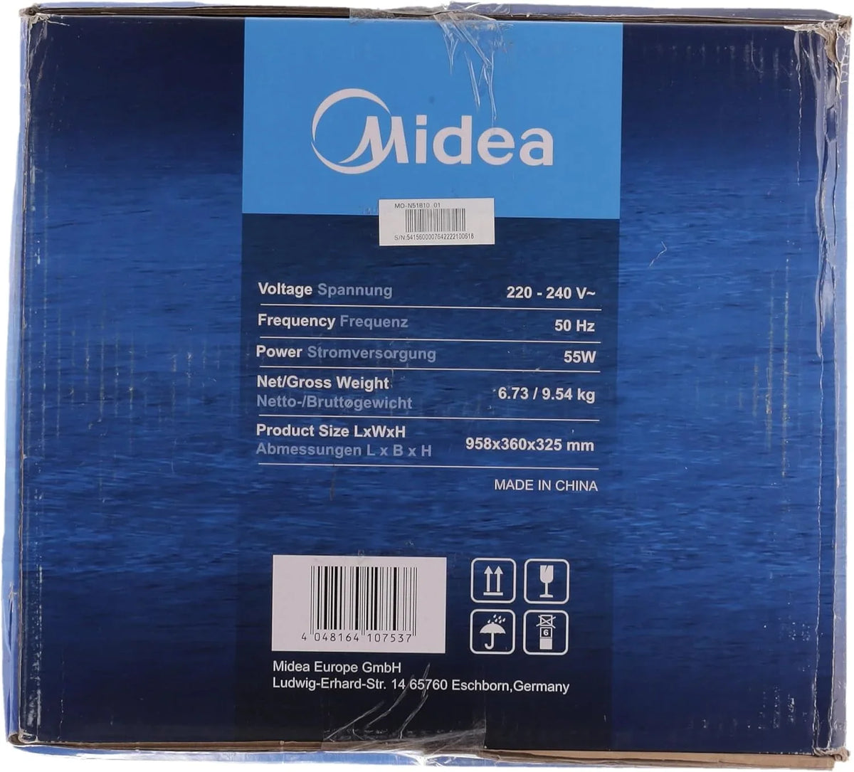Enfriador de aire Midea 2026 con refrigeración por agua, aire acondicionado portátil, ventilador con 5 litros de refrigeración por agua, humidificador e ionizador, aire acondicionado sin tubo de escape, 355 m³/h, ventilador con control remoto, 55 W