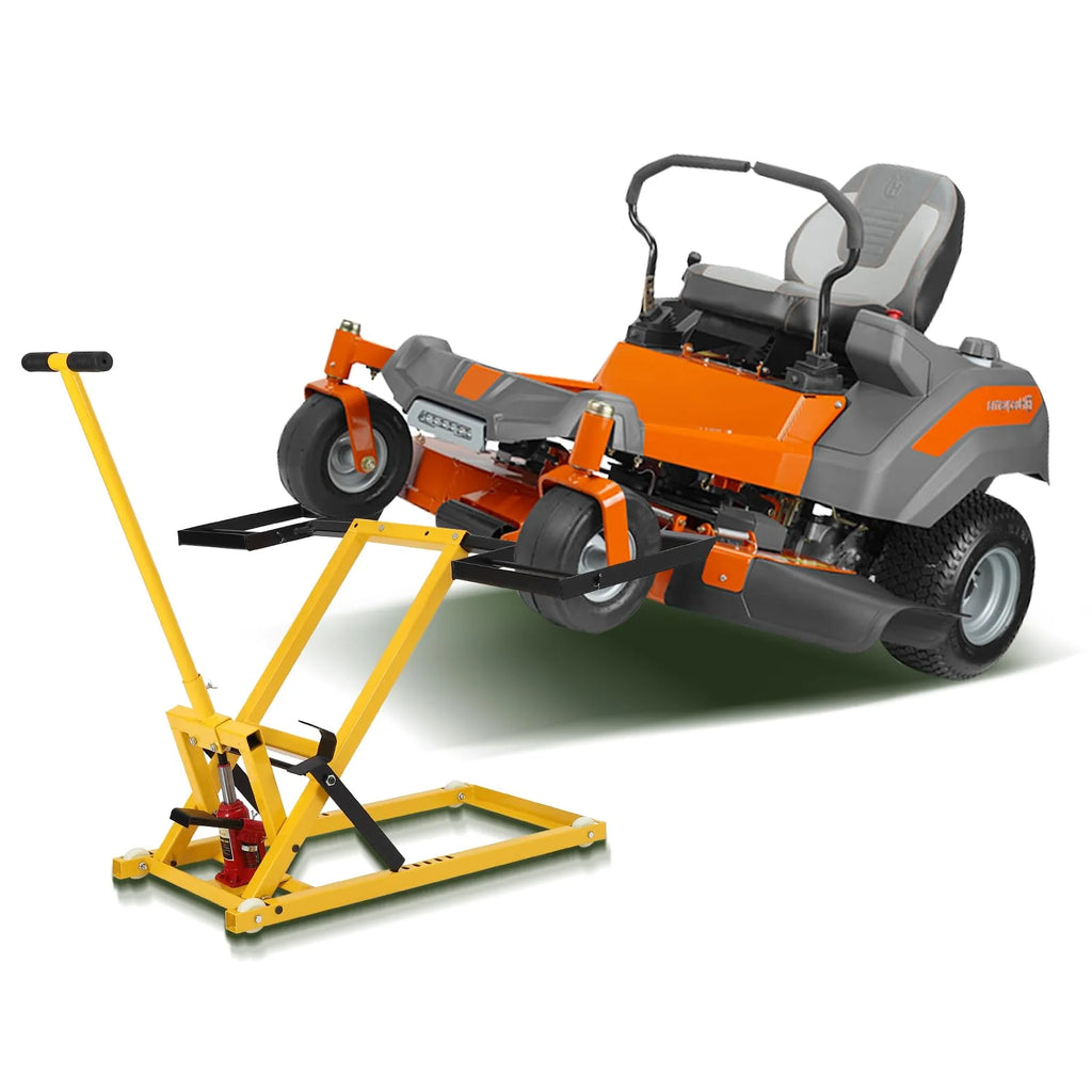 2026 Lawn Mower Lift with Hydraulic Jack, 26 Inches Lawn Mower Lift, Welded Solid Steel Construction, Weight Capacity 500 lbs, for Riding Lawn…