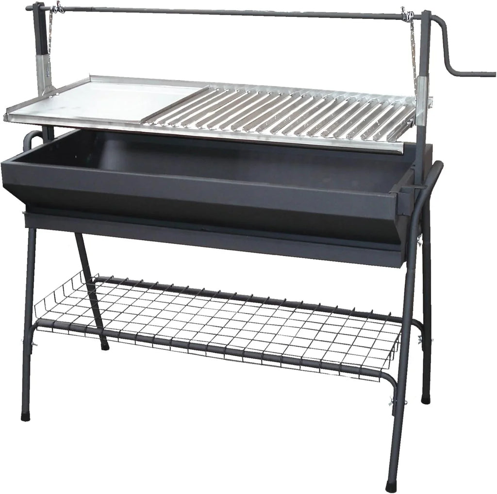 2026 Imex EL ZORRO 71764 – Barbacoa con Plancha y Ascensor, Negro, 80x50x115cm