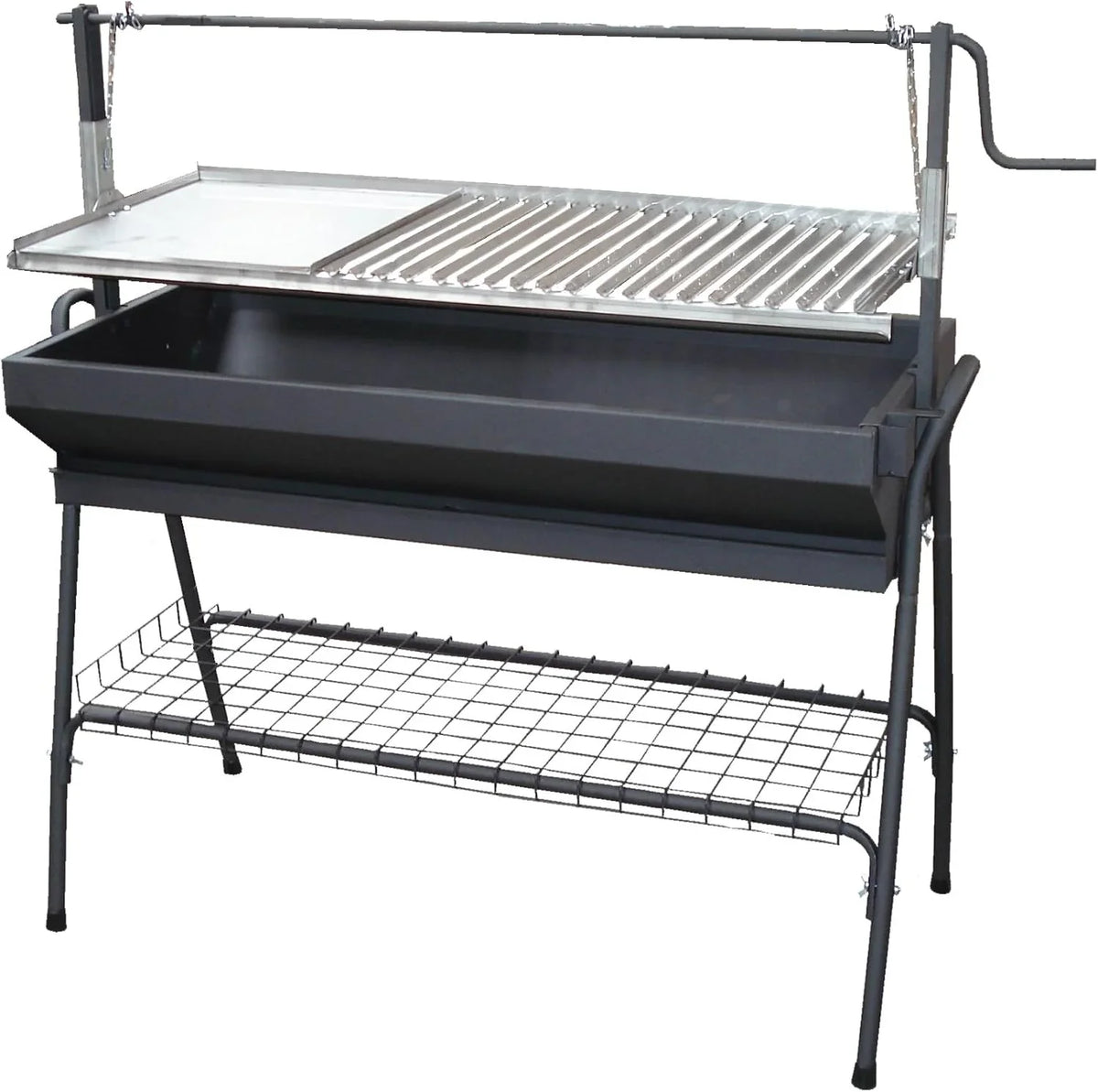 2026 Imex EL ZORRO 71764 – Barbacoa con Plancha y Ascensor, Negro, 80x50x115cm