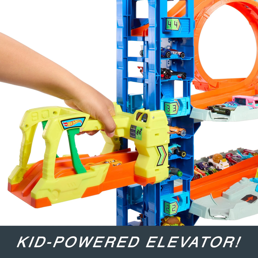 2026 Hot Wheels City Ultimate Garage Playset with 2 Die-Cast Cars, Storage for 50+ Cars Child Age 4-8