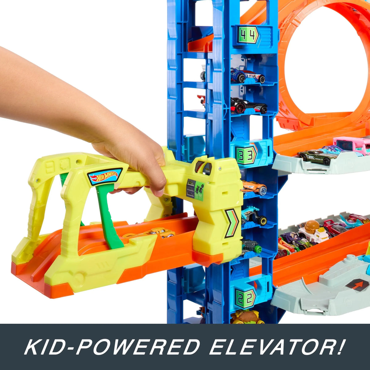 2026 Hot Wheels City Ultimate Garage Playset with 2 Die-Cast Cars, Storage for 50+ Cars Child Age 4-8