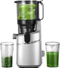 2026 Juicer Machines, 5.3-INCH Self-feeding Masticating Juicer Fit Whole Fruits & Vegetables, Cold Press Electric Juicer Machines with High Juice…