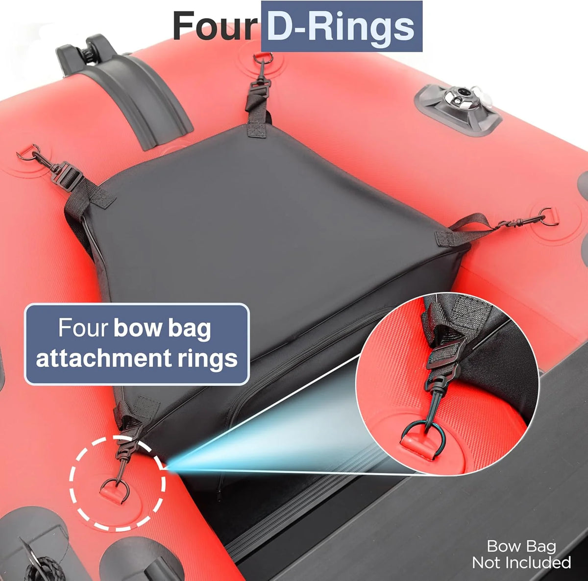 2026 Inflatable Boat | Yacht Dinghy Tender Raft | Multi Person Fishing Boat | Aluminum Floor Oars | Fishing Rod Holders | Heavy-duty Pvc | 2024…