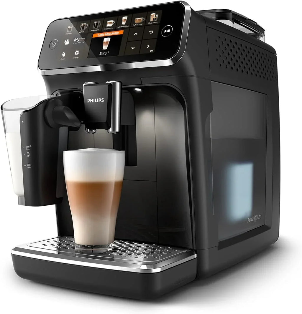 2026 Serie 5400 Cafetera Superautomática – Sistema de Leche LatteGo, 12 Variedades de Café, Pantalla Intuitiva, 4 Perfiles de Usuario, Negro (EP5441/50)