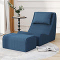 2026 Loveseat Floor Sofa with Ottoman, Frameless 2-Seater Deep Seat Couch