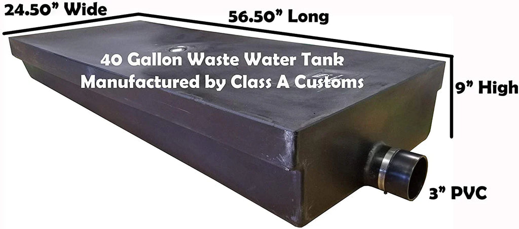 2026 40 Gallon RV Waste Black Water Holding Tank WT-4000