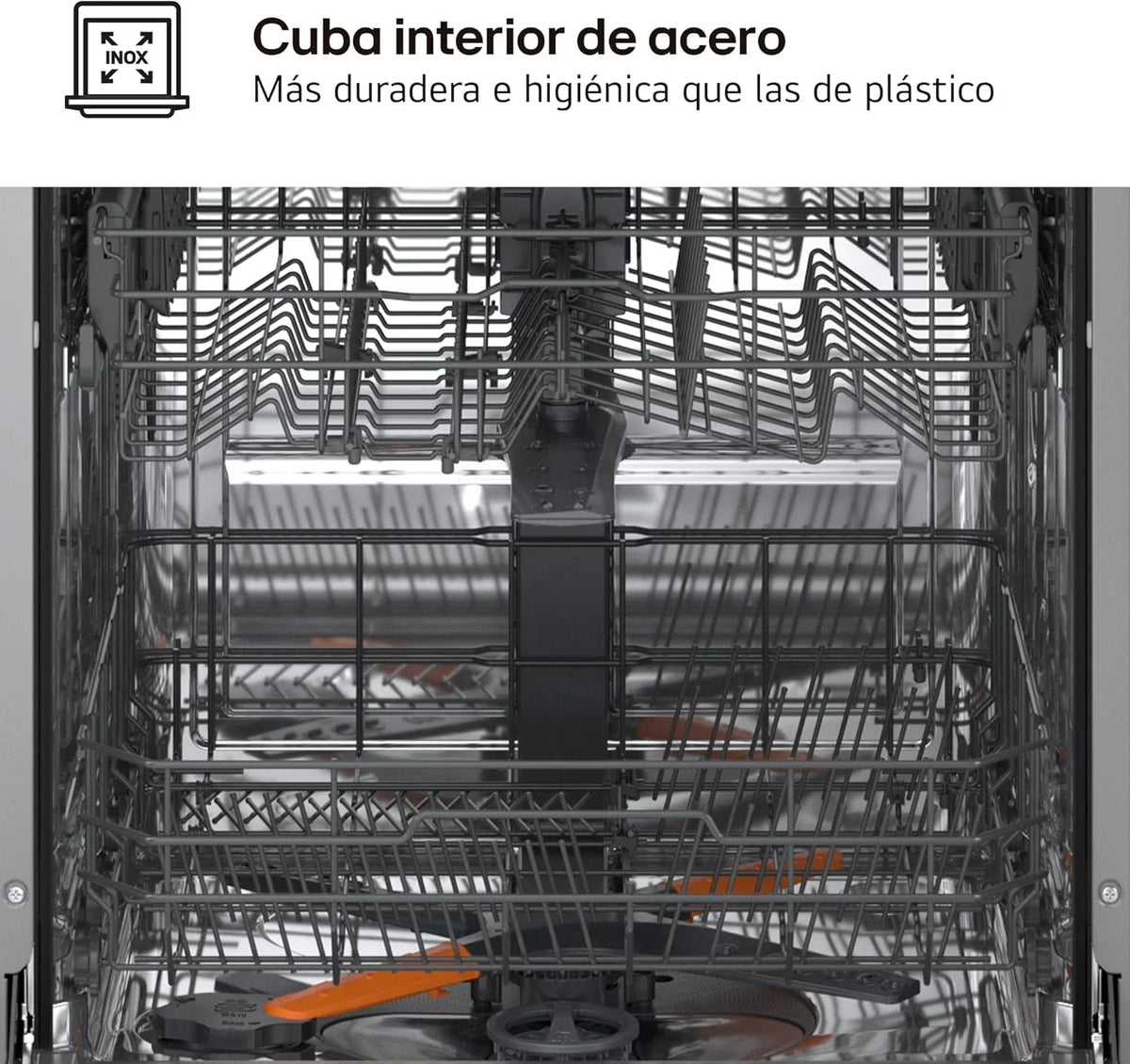 2026 DF273FV – Lavavajillas QuadWash Steam, Sistema EasyRack, Bandeja para Cubiertos, Smart Diagnosis, Apertura Automática, Eficiencia A, Capacidad 14, Motor Silencioso, Inox Antihuellas