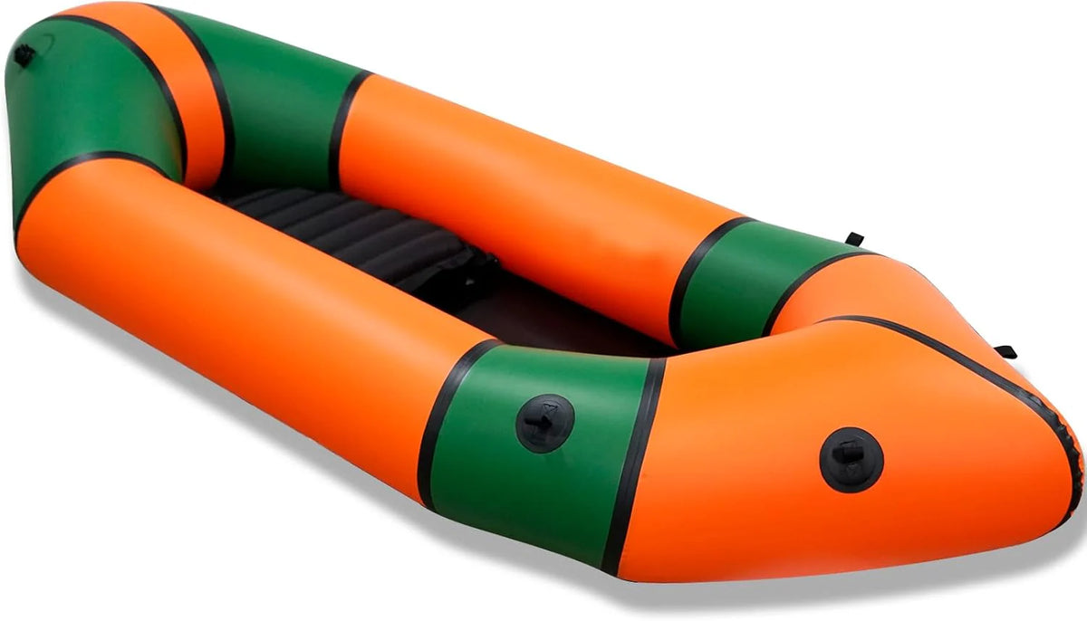 2026 Lightweight Packrafts Tpu Inflatable Kayak for Flat Water Rafting Camping Trip Fishing Water Adventures 1 Person 2 Person Packraft 330LB 660