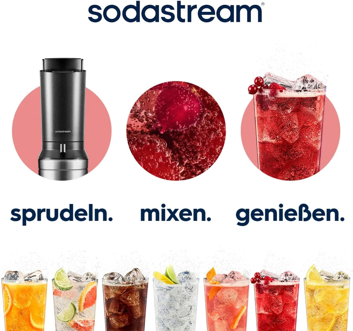 Máquina para hacer agua con gas SodaStream Crystal 3.0 de 2026 con 2 cilindros de CO2 de conexión rápida y 2 jarras de vidrio.