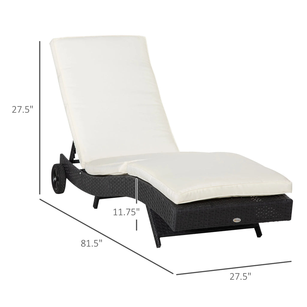 2026 DUOSONG Outsunny 27 Gallon Patio Wicker Storage Bench, Outdoor Pe Rattan Patio Furniture, 2-In-1 Large Capacity Rectangle Garden Storage Box With Handles And Cushion, Cream White Brown+White Steel