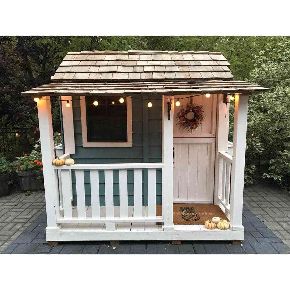 2026 Outdoor Living Today Little Squirt 6 ft. Cedar Playhouse with Windows and Dutch Door