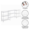 2026 Xtra Storage Wide Folding Shelves w/Three Deluxe Extensions in White Metal