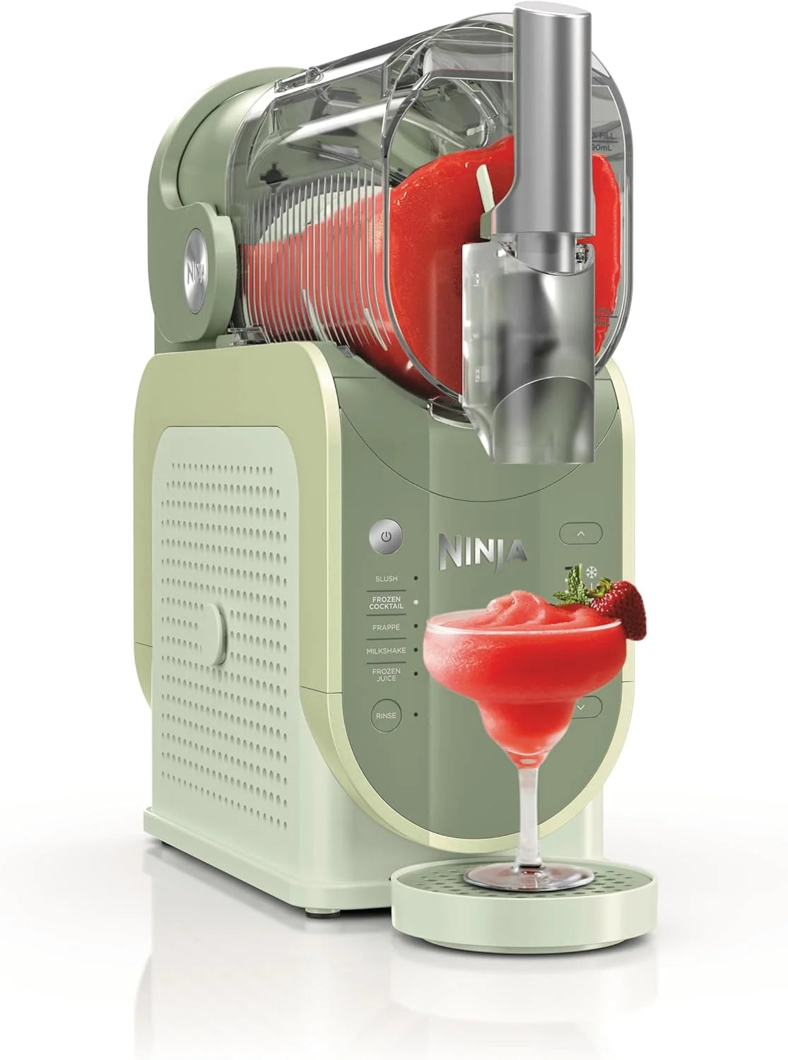 Máquina Ninja SLUSHi 2026 para granizados, cócteles helados, frappés, batidos y zumos congelados, no requiere hielo ni preparación, tecnología WhisperChill, capacidad de 1,9 L, color verde, FS301EUTG